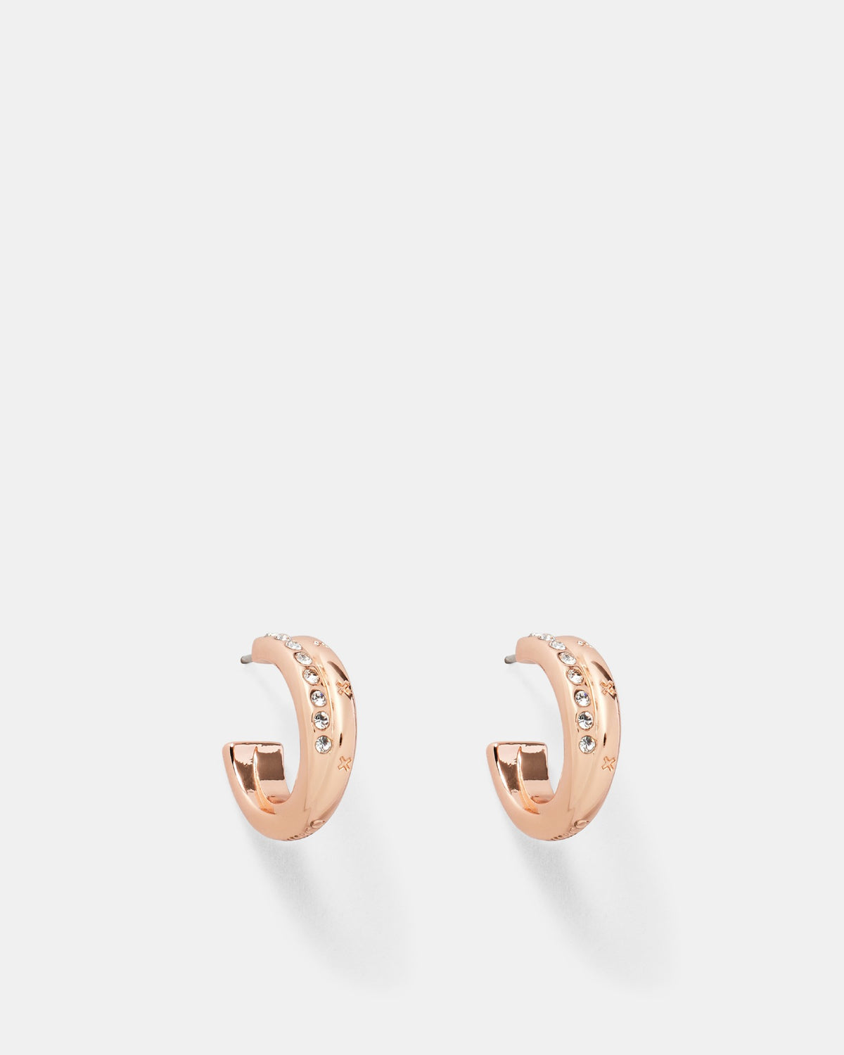 Circulate Hoop Earrings - Rose Gold