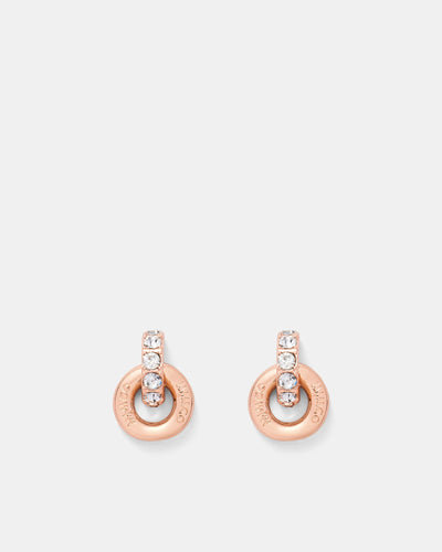 Circulate Stud Earrings - Rose Gold