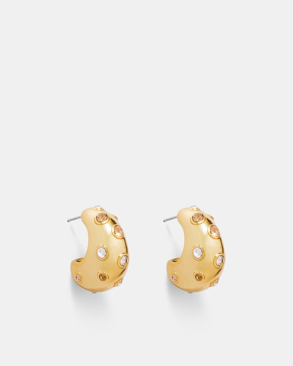 Meteor Hoop Earrings - Gold
