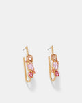 Barbarella Hoop Earrings - Coral Dusk