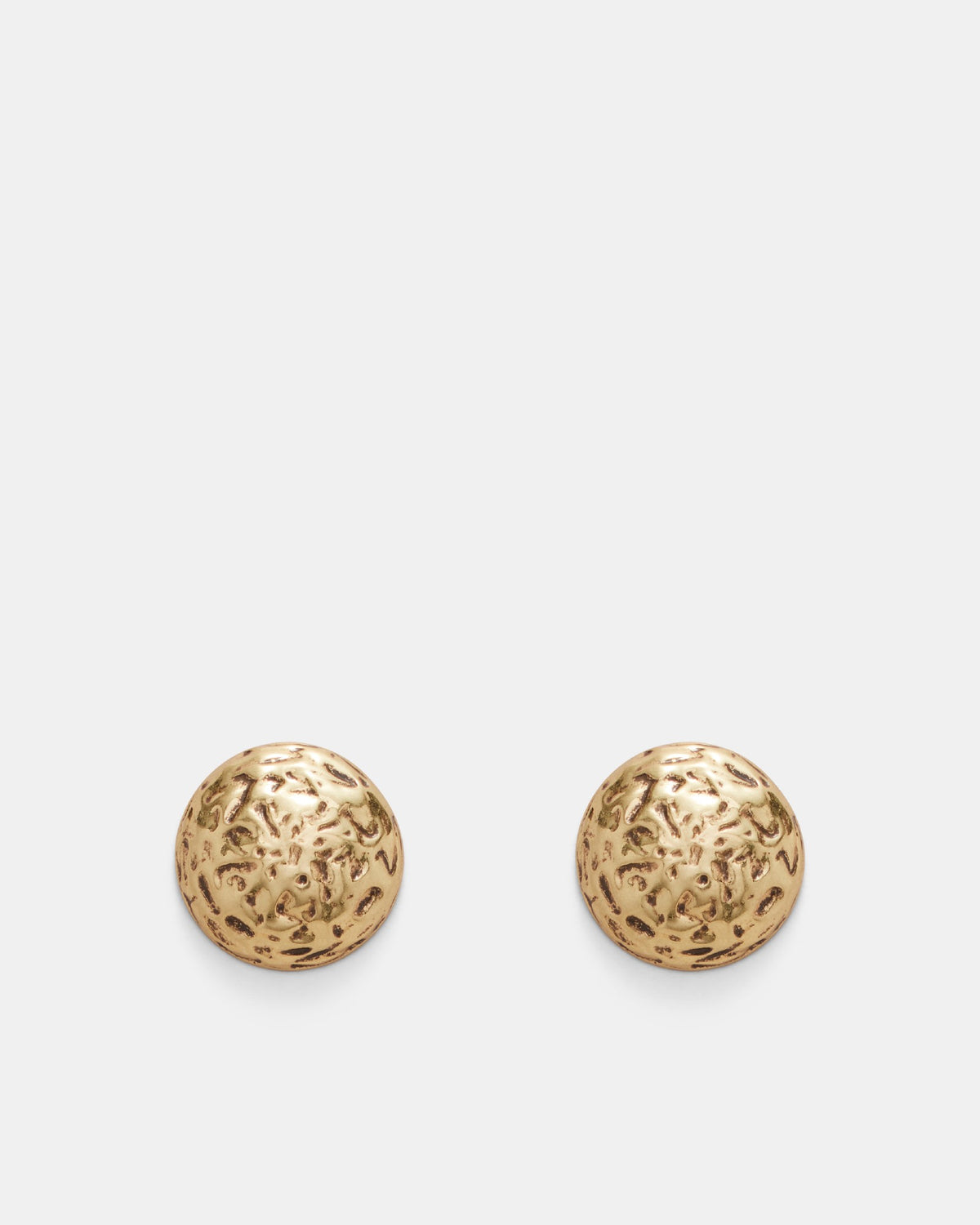 Combat Stud Earrings - Gold