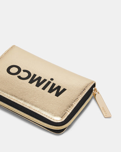 Patch Medium Wallet - Light Gold