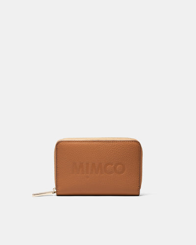 Patch Leather Medium Wallet - Caramel