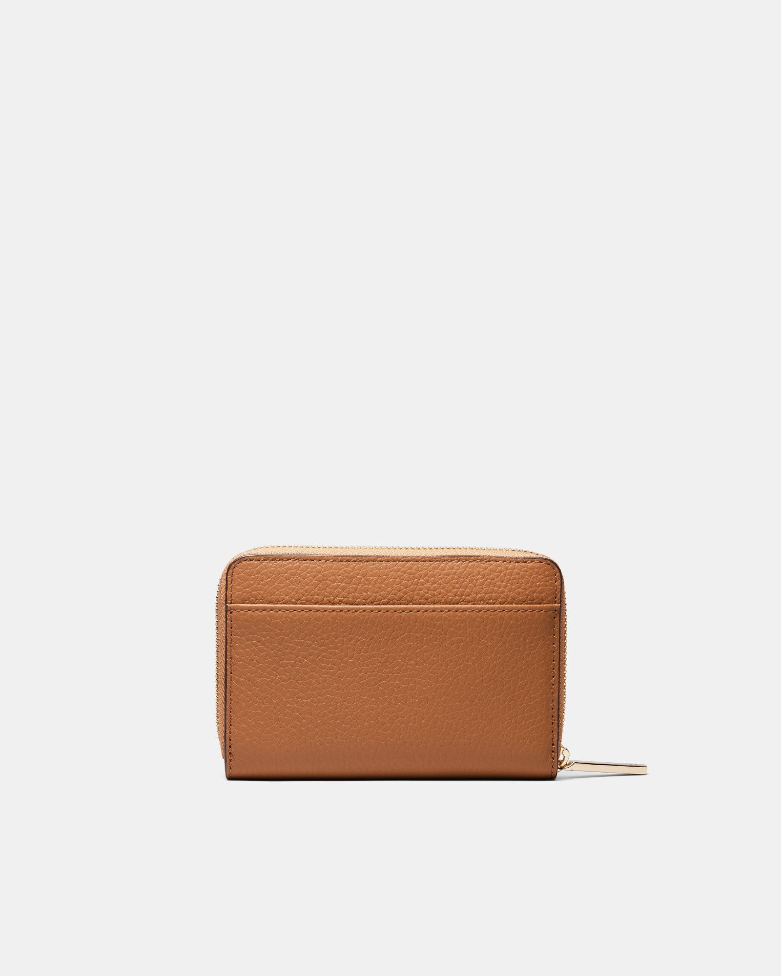 Patch Leather Medium Wallet - Caramel