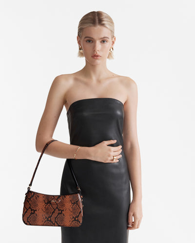 Eclipse Shoulder Bag - Whiskey Snake