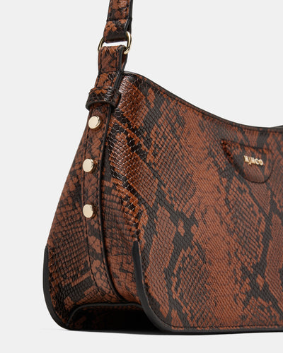 Eclipse Shoulder Bag - Whiskey Snake