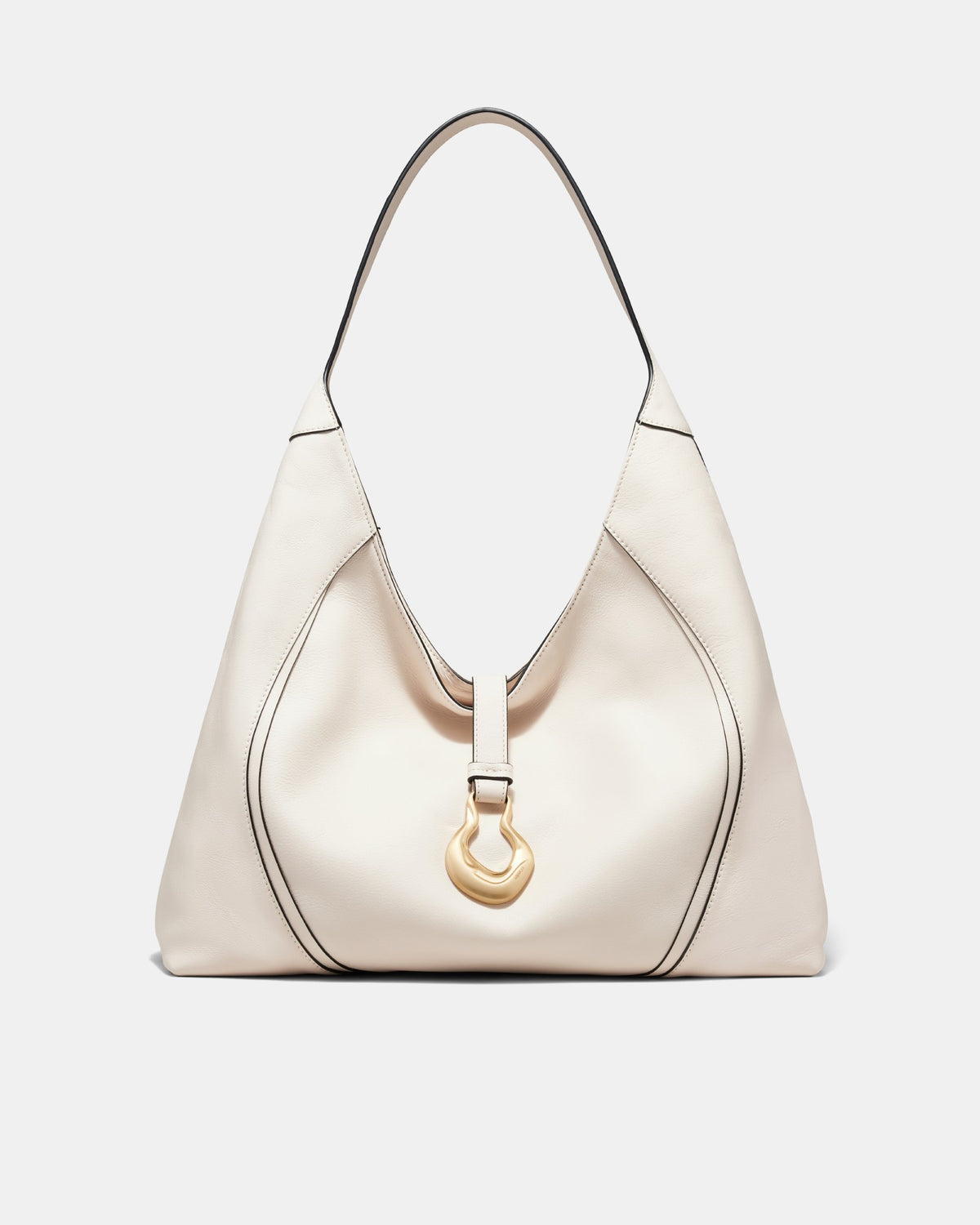 Shield Hobo Bag - Ivory