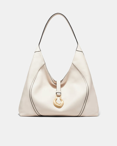 Shield Hobo Bag - Ivory
