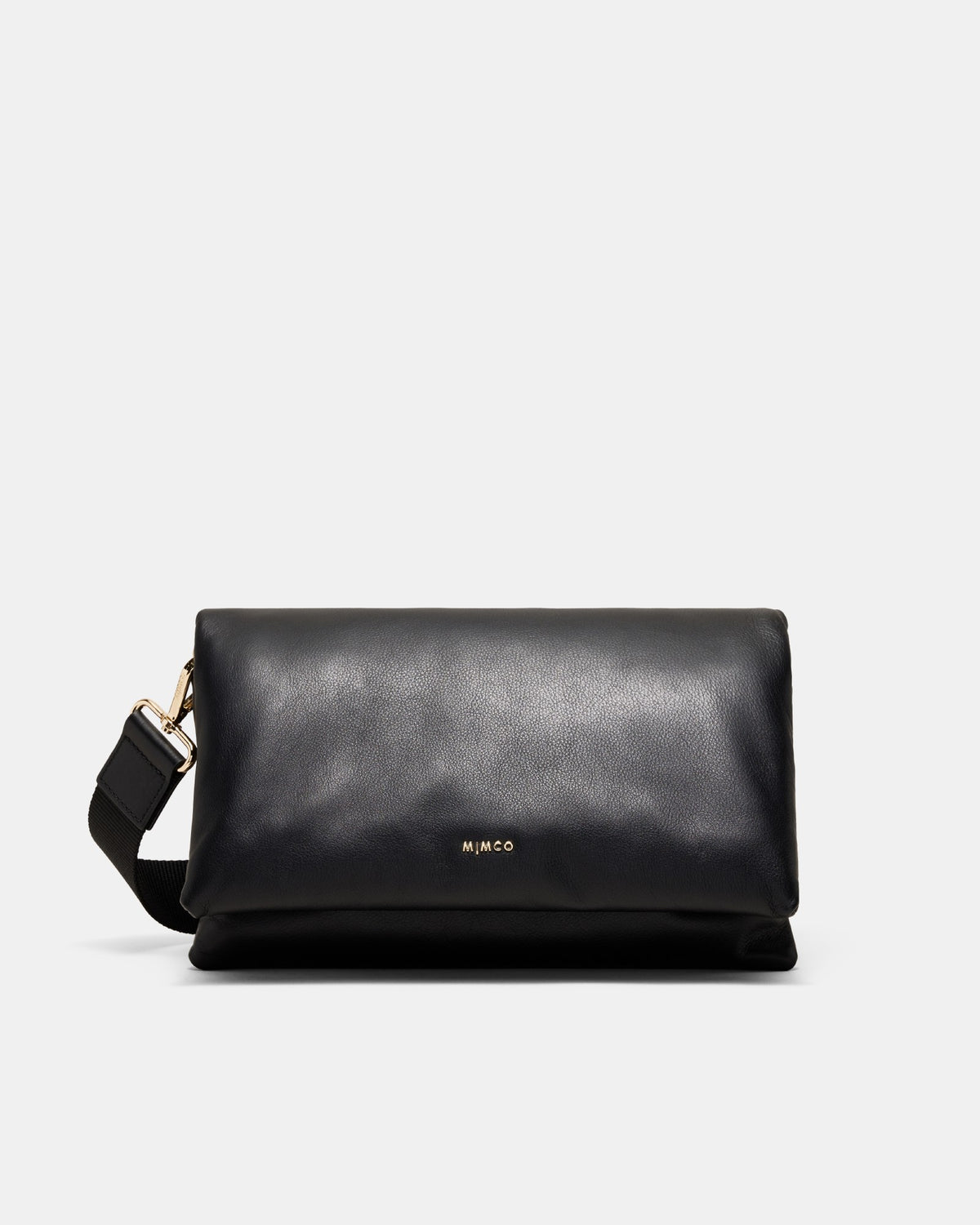 Puffy Crossbody Bag - Black Light Gold