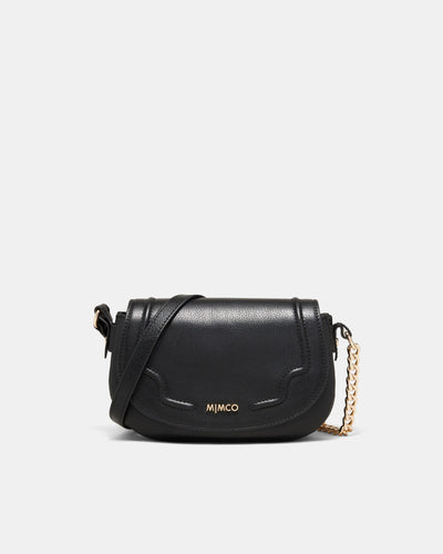 Treasure Saddle Crossbody Bag - Black Light Gold