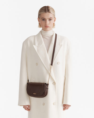 Treasure Saddle Crossbody Bag - Choc Berry