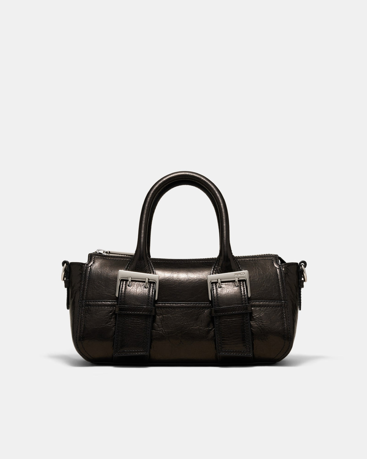 Buckle Up East West Bowler Bag - Bitter Chocolate