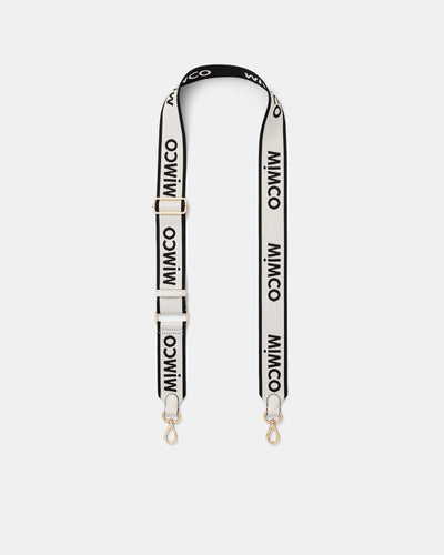 Stripe Webbing Bag Strap - Ivory