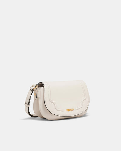 Treasure Saddle Crossbody Bag - Ivory
