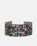 Dazzle Crystal Choker Necklace - Multicolour