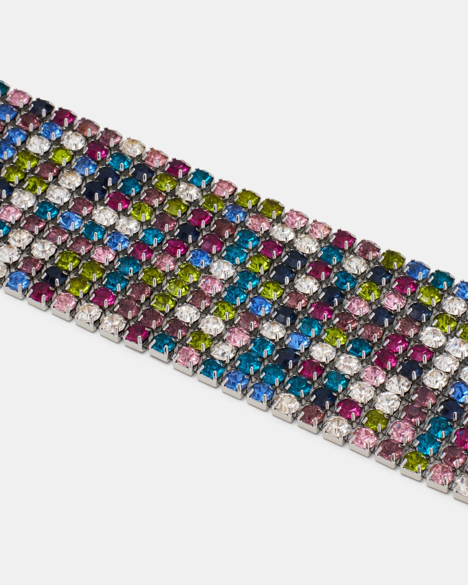 Dazzle Crystal Choker Necklace - Multicolour