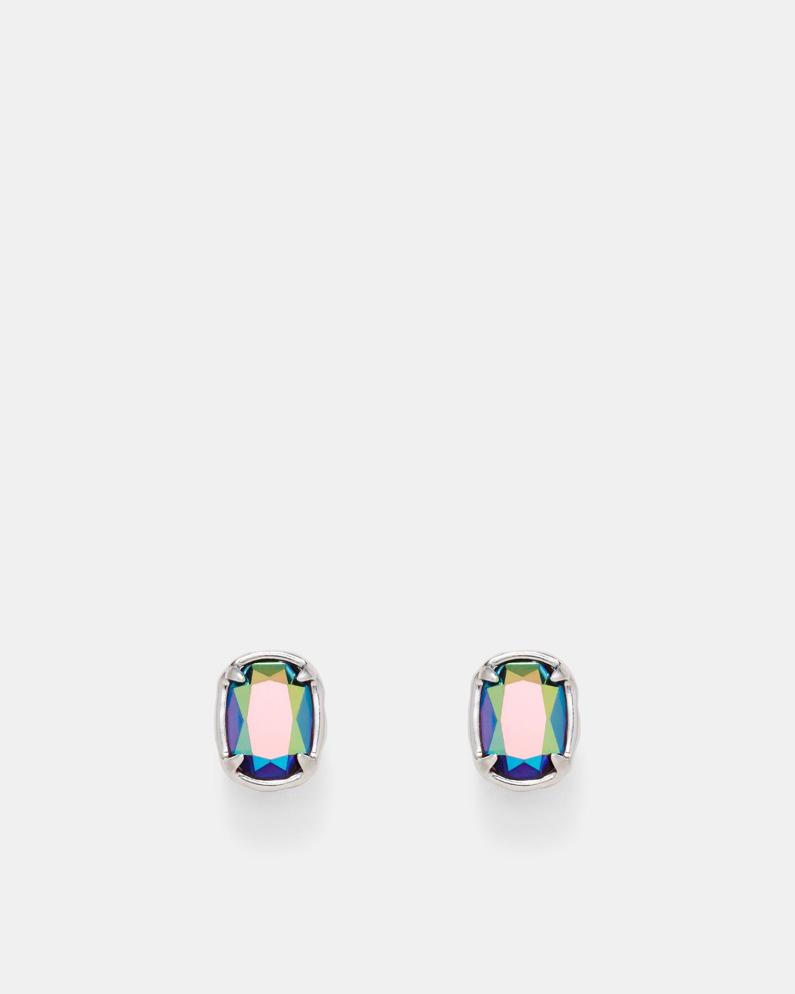 Reflective Stud Earrings - Electric Pink