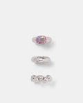 Reflective Ear Cuff Set - Electric Pink