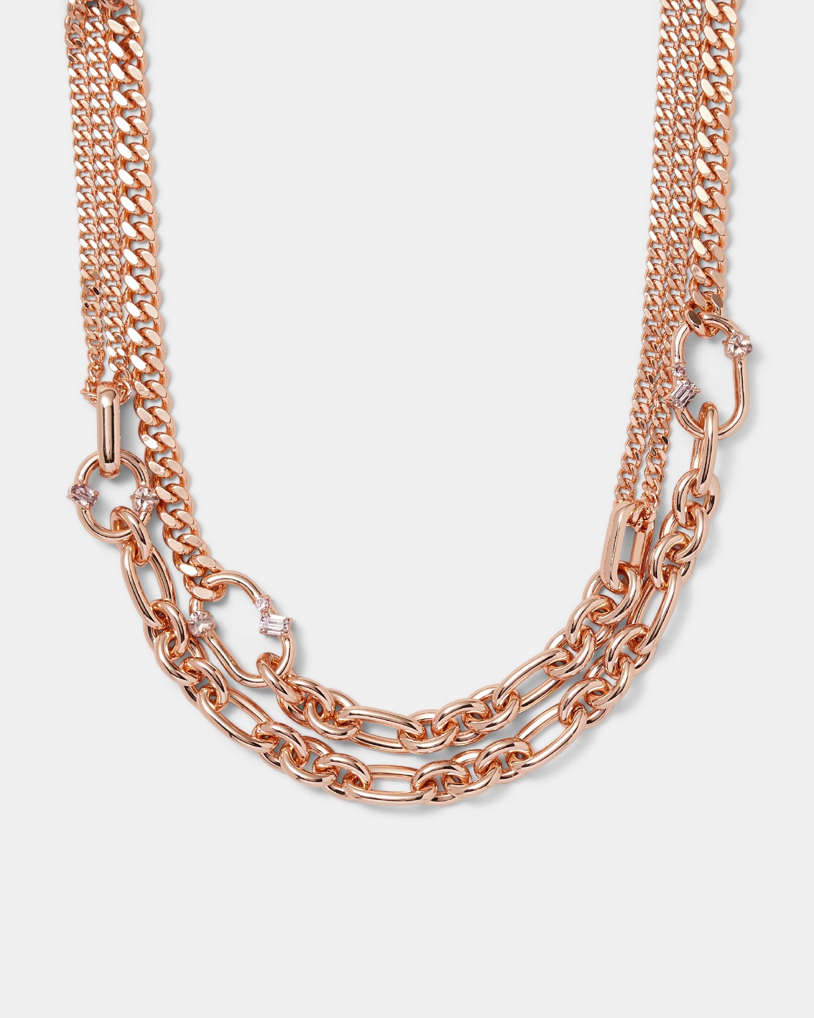 Found Link Necklace - Rose Gold