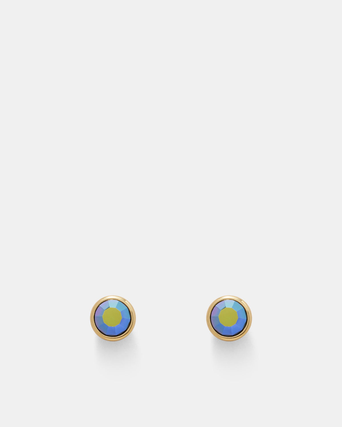 Orbit Stud Earrings - Green