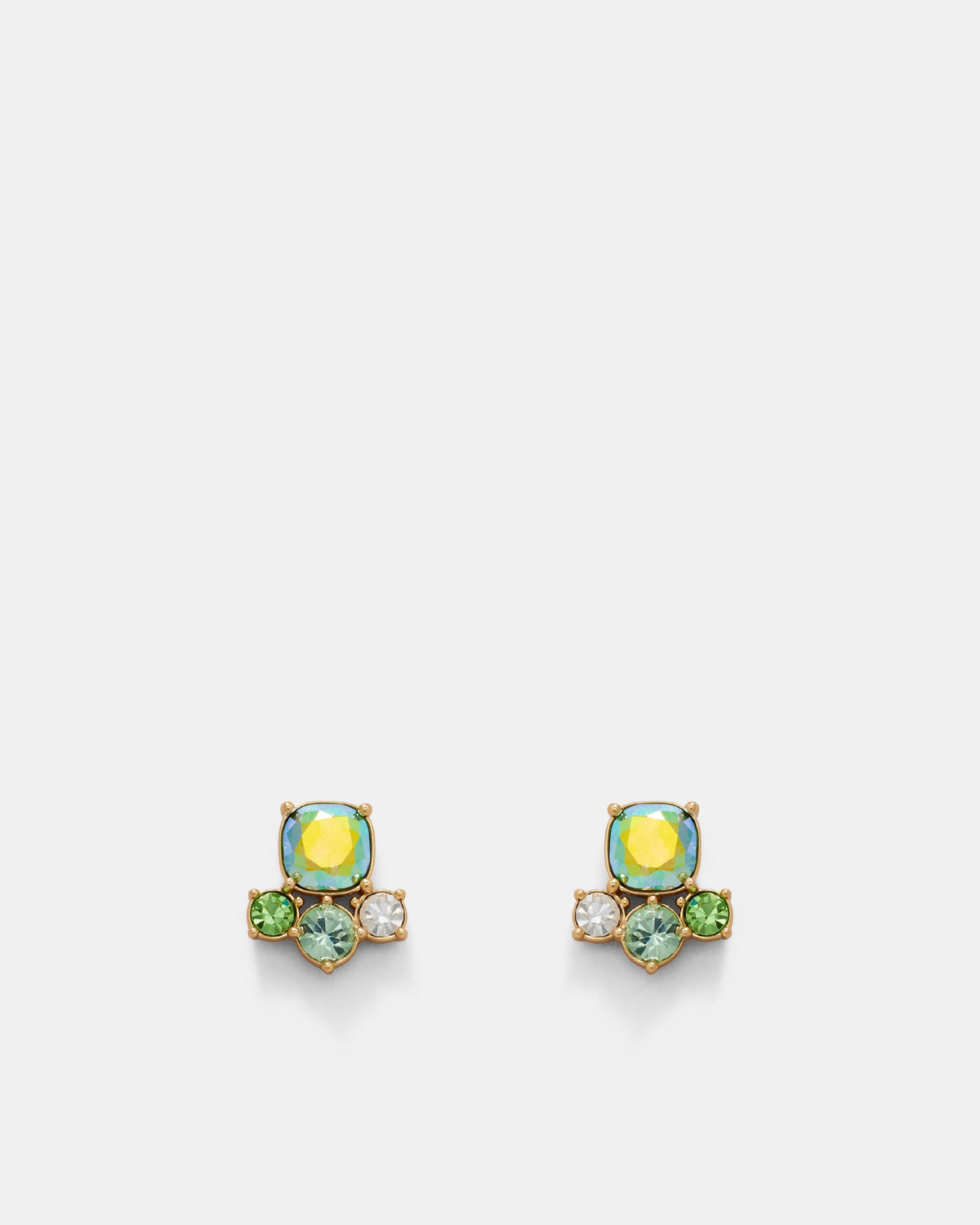 Barbarella Stud Earrings - Green