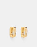 In A Twist Huggie Hoop Earrings - Gold