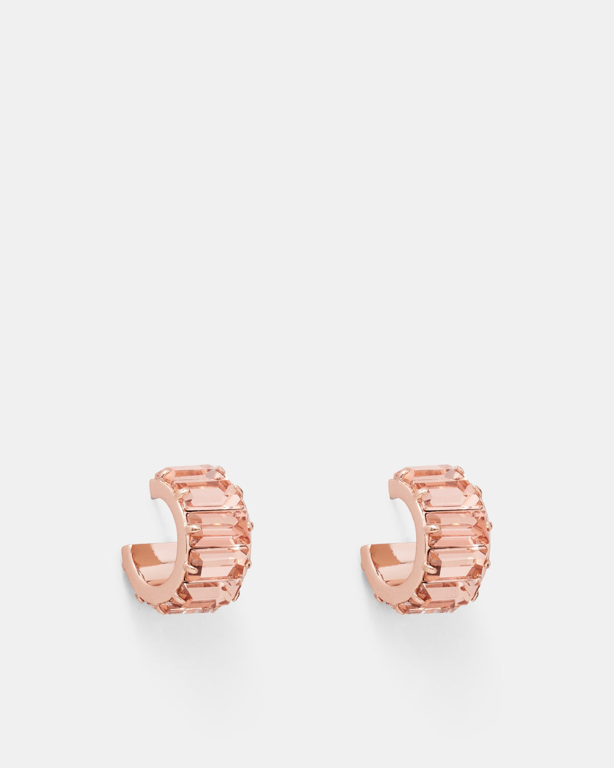 Descent Hoop Earrings - Rose Gold