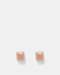 Weave Around Stud Earrings - Rose Gold