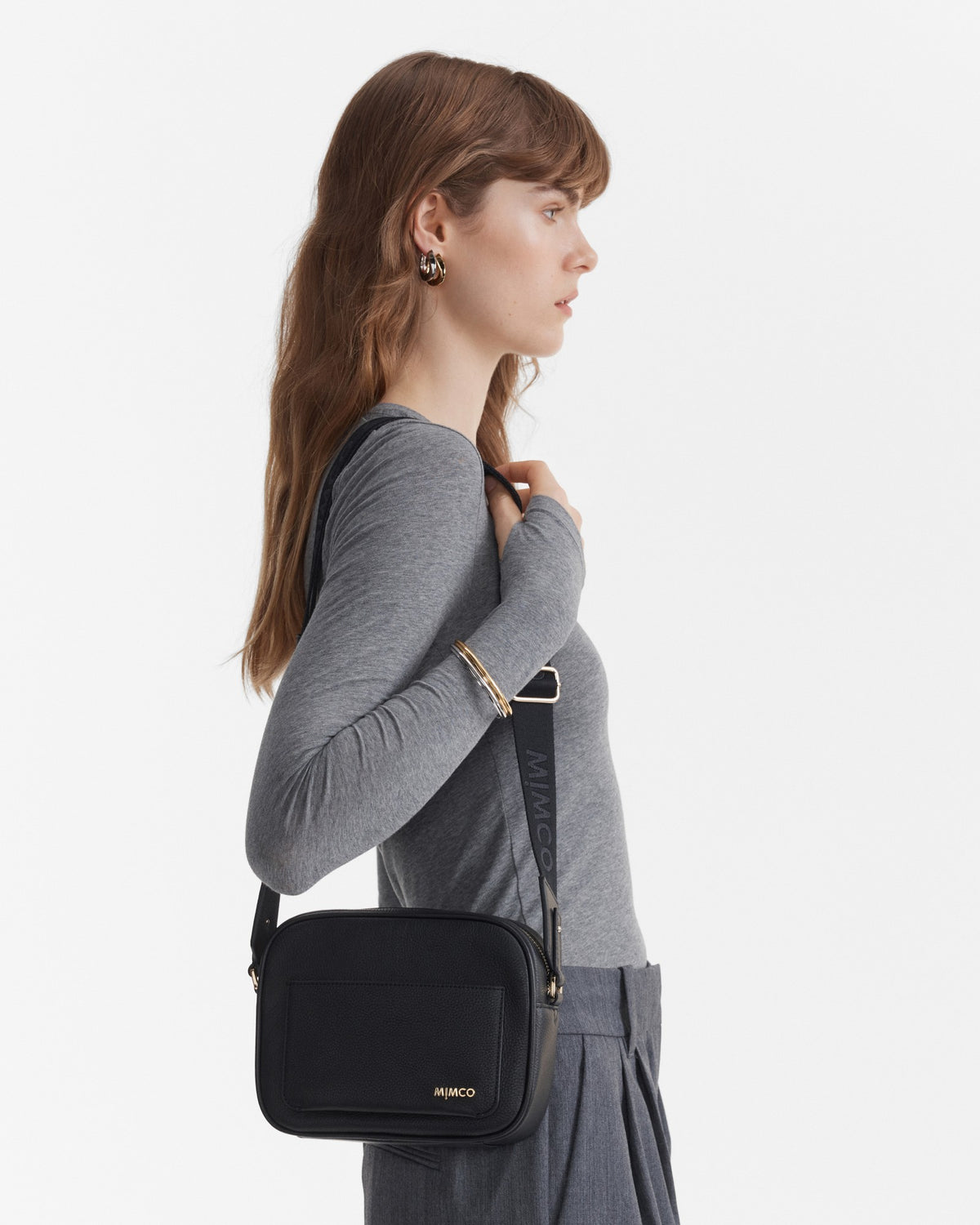 Northcote Camera Crossbody Bag - Black Light Gold