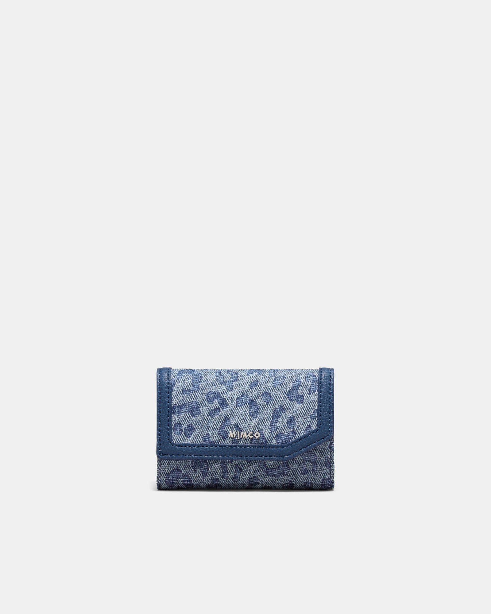 El Rey Wallet - Denim Leopard