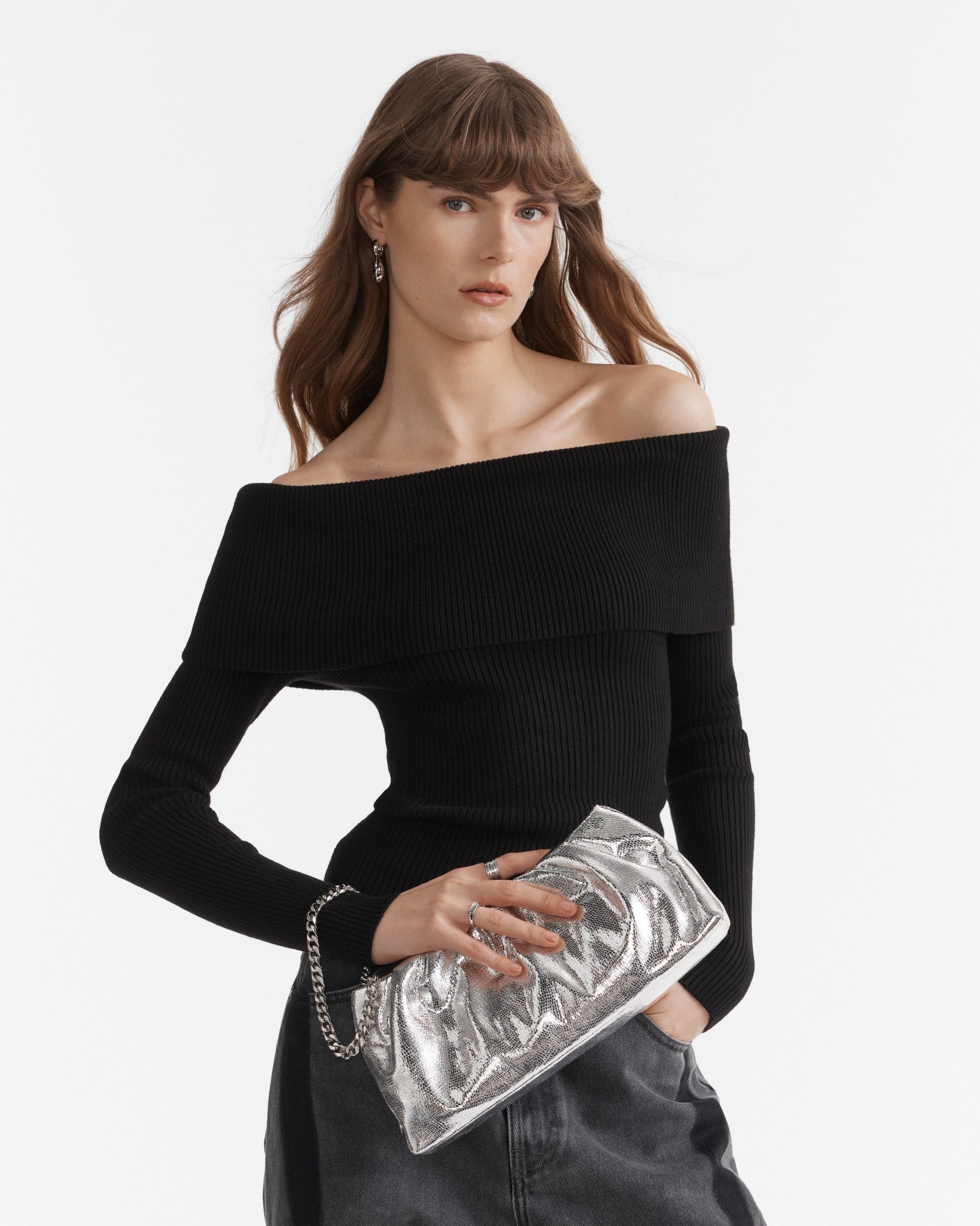 The Clutch Bag - Silver