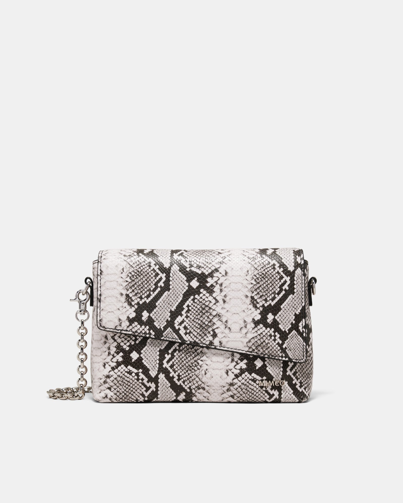 Drift Flapover Shoulder Bag - Ivory Snake