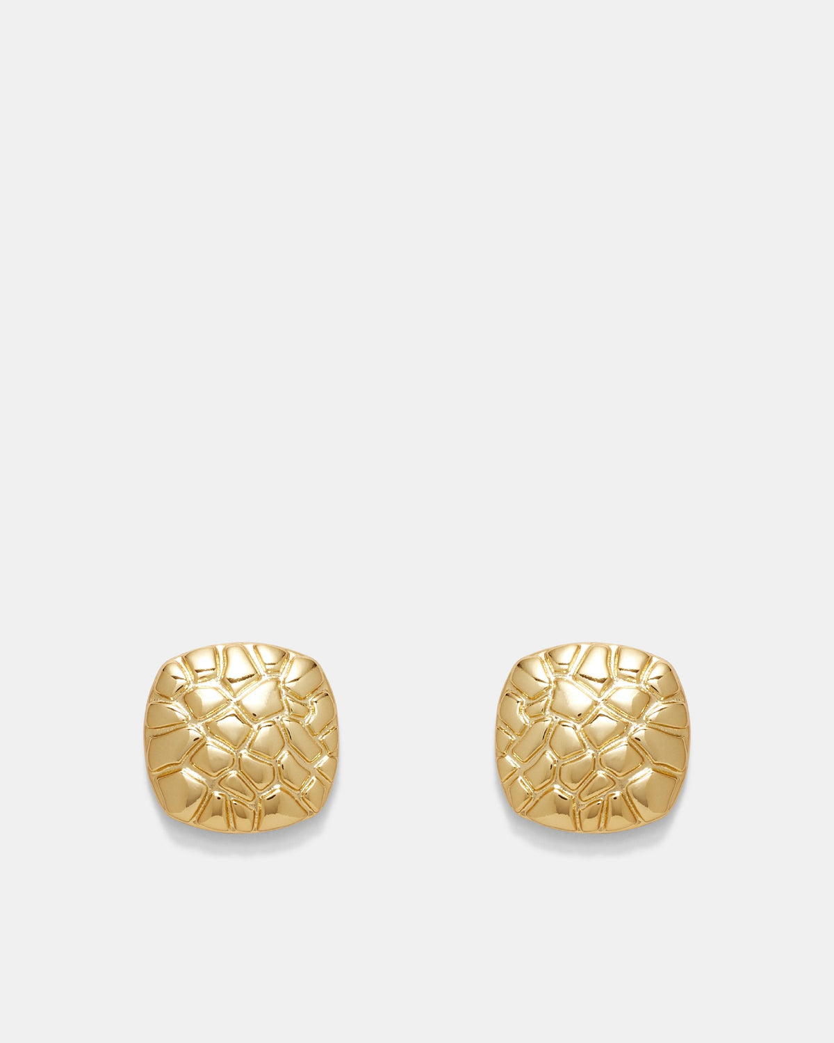 Cool Cat Large Stud Earrings - Gold