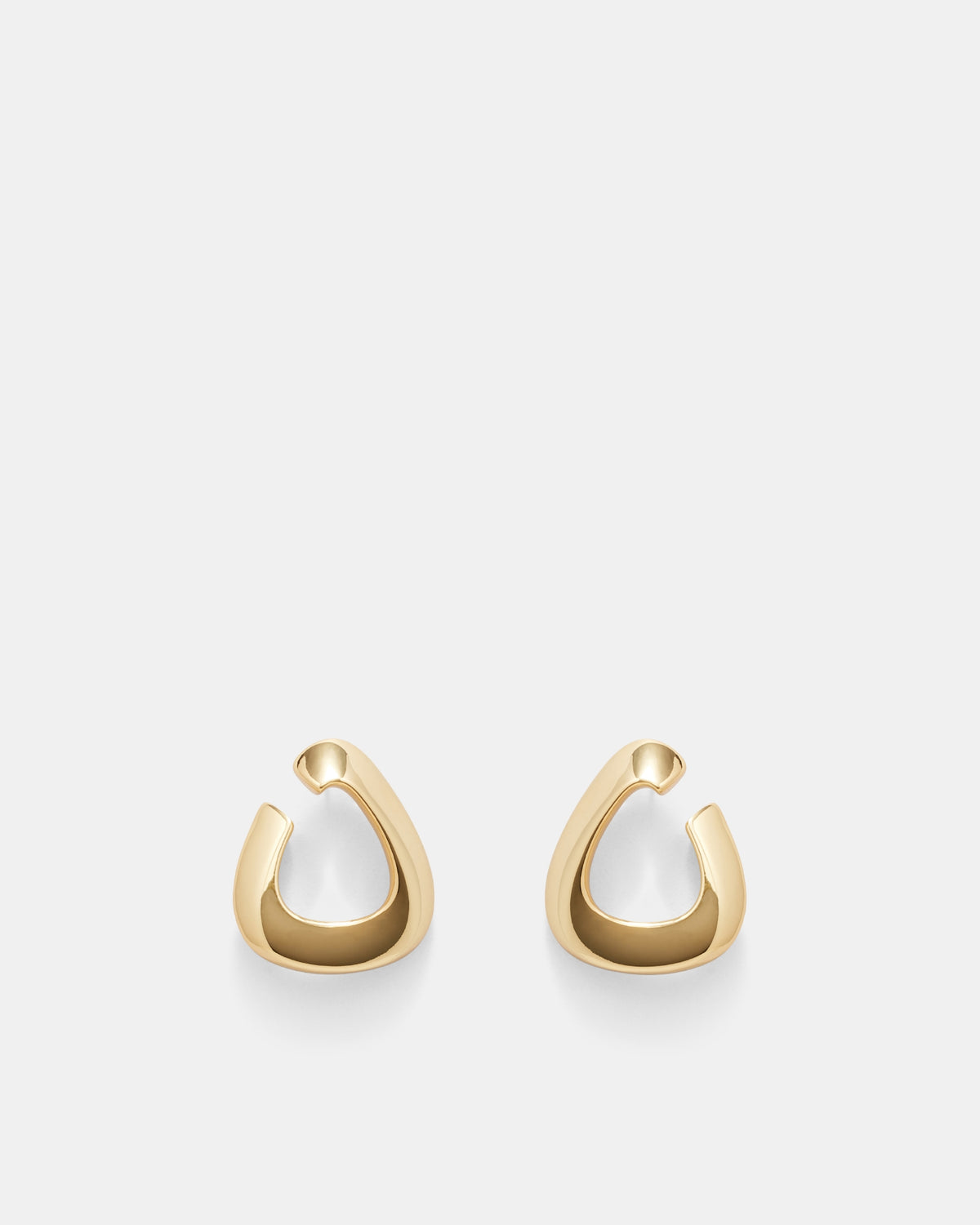 Cool Cat Wrap Stud Earrings - Gold