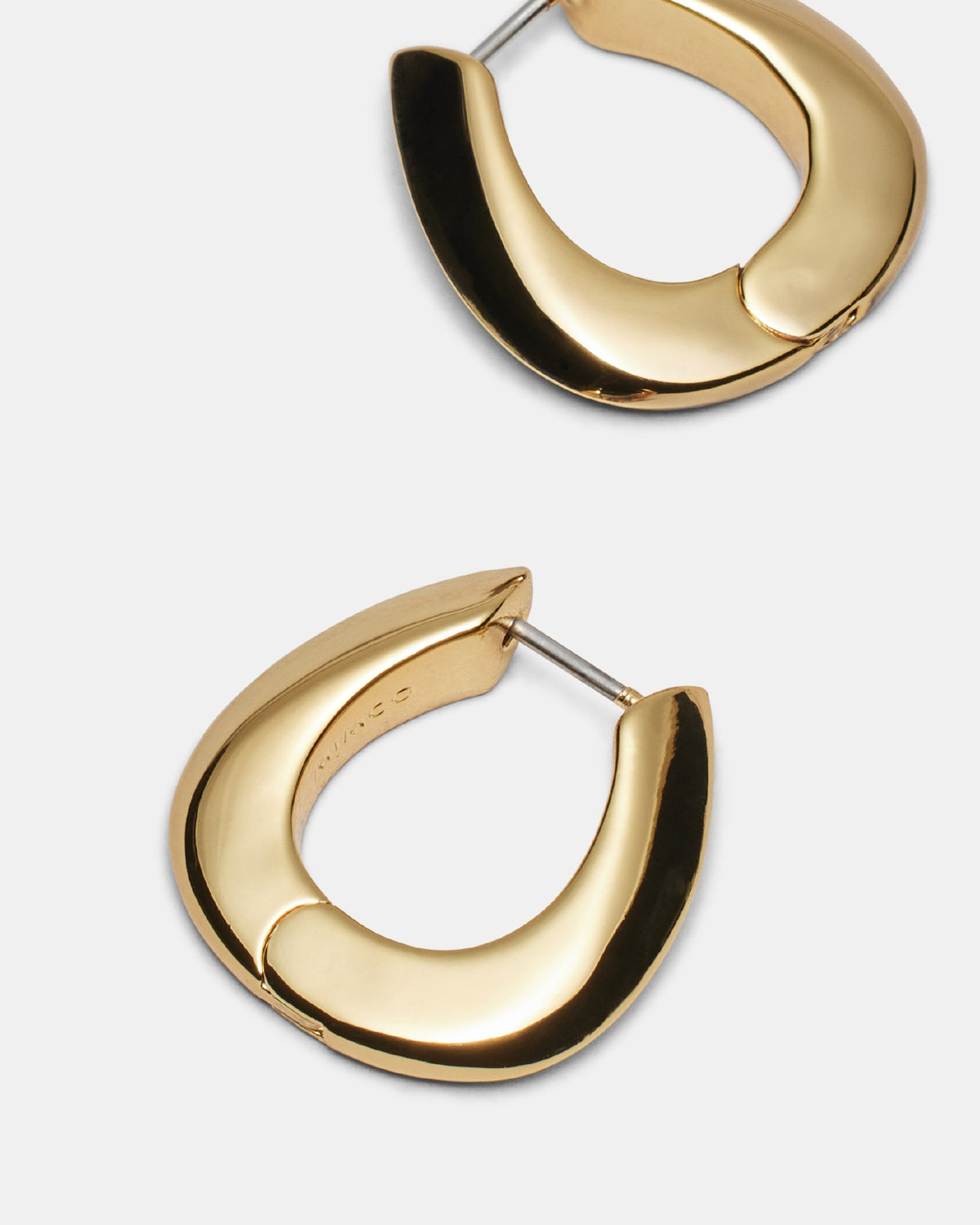 Cool Cat Hoop Earrings - Gold