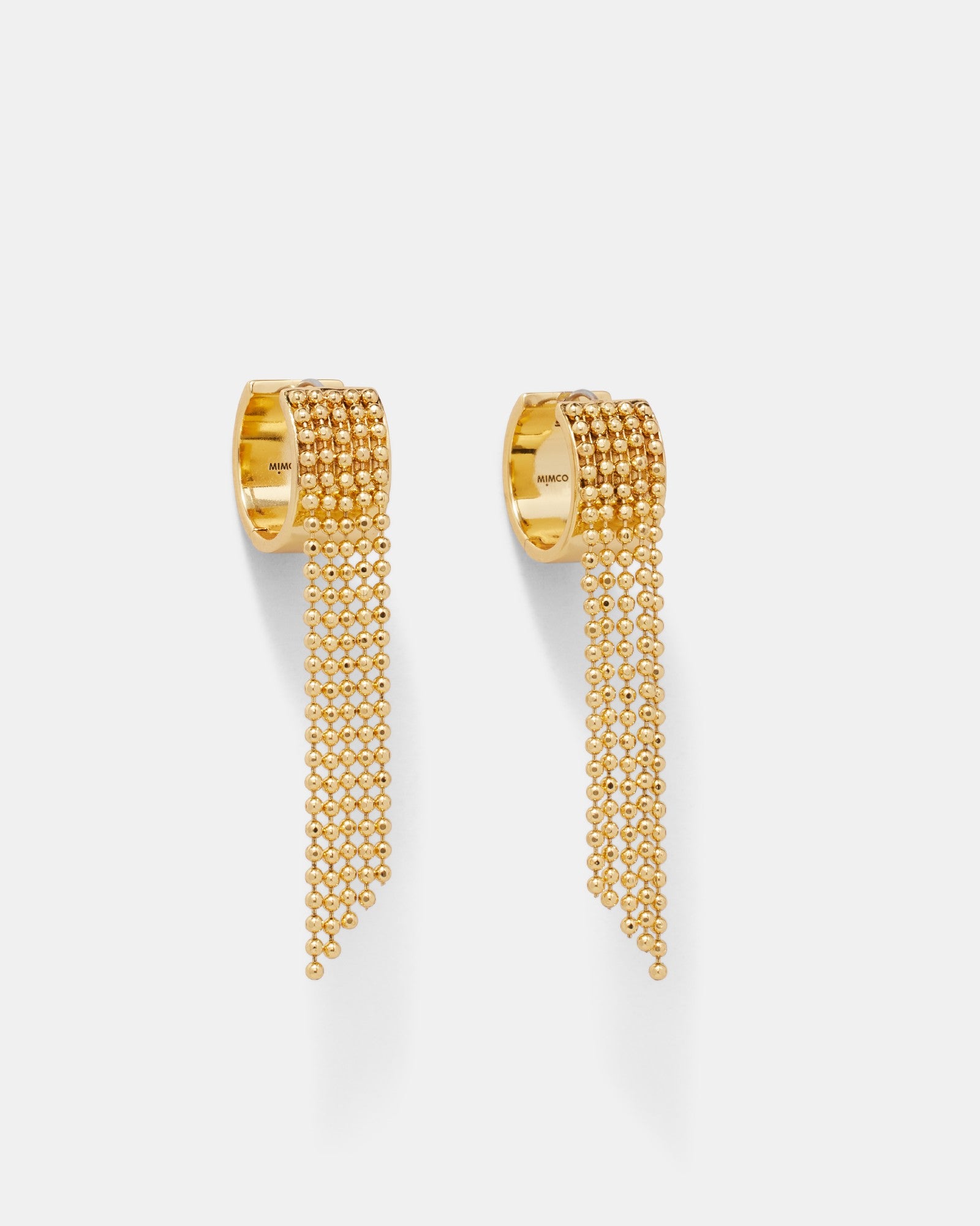 Call Me Fringe Hoop Earrings - Gold