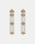 Crystal Vision Drop Earrings - Gold