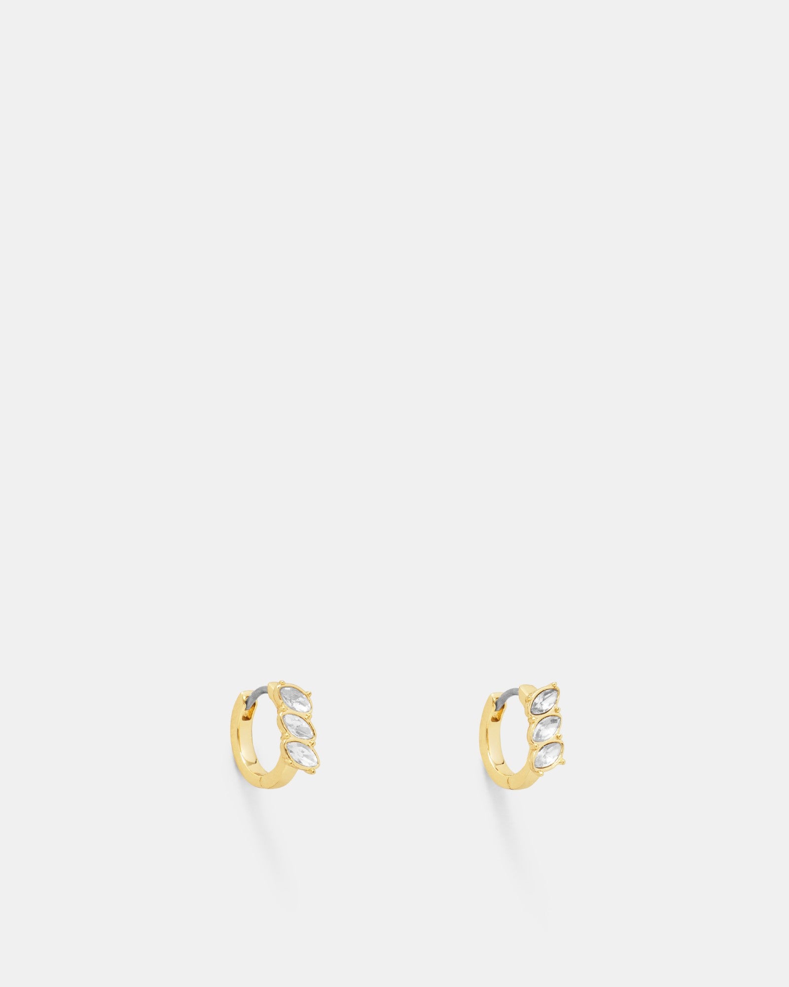 Riff Huggie Hoop Earrings - Gold