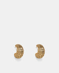 Scales Large Hoop Earrings - Gold