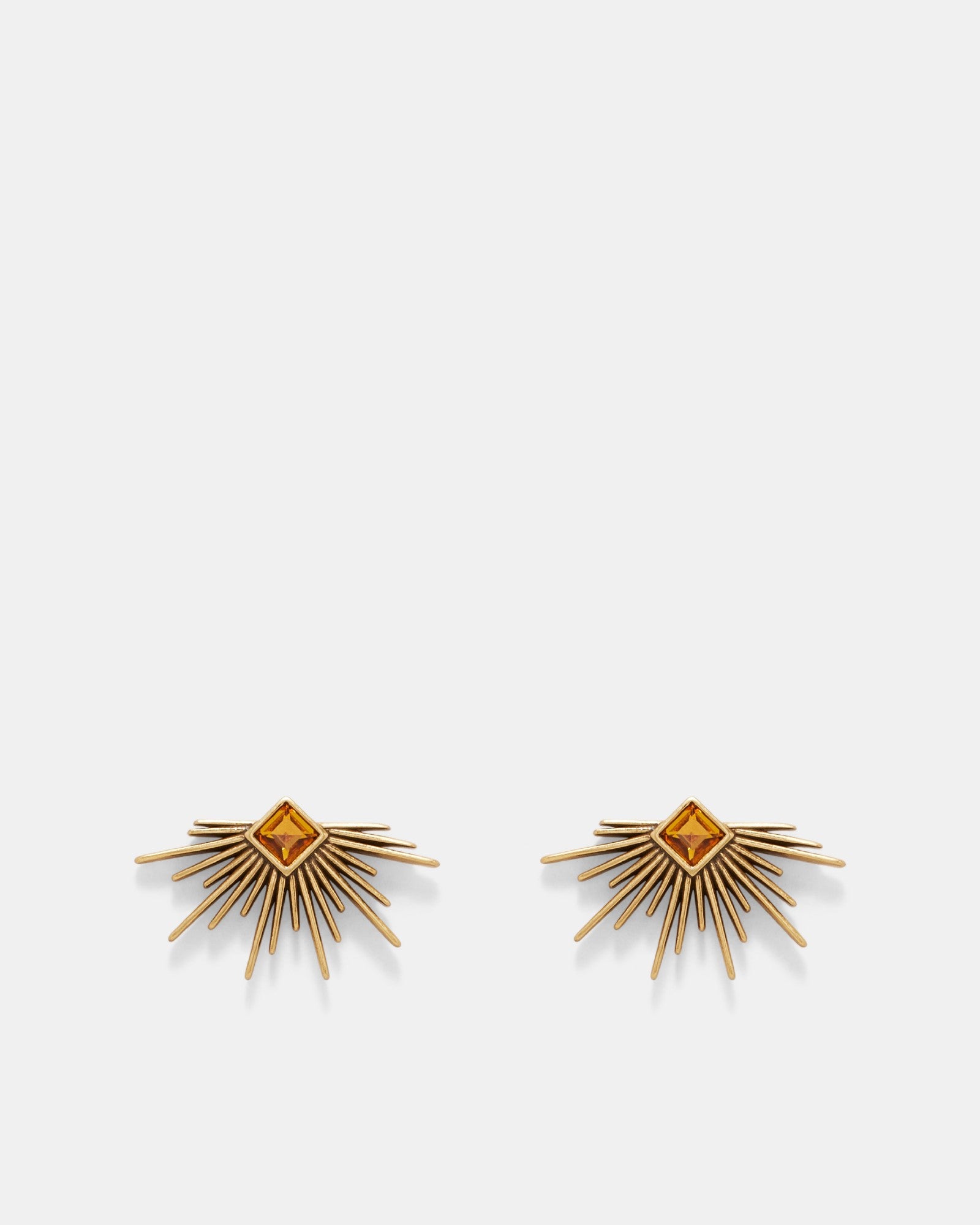 Gypsy Stud Earrings - Cognac