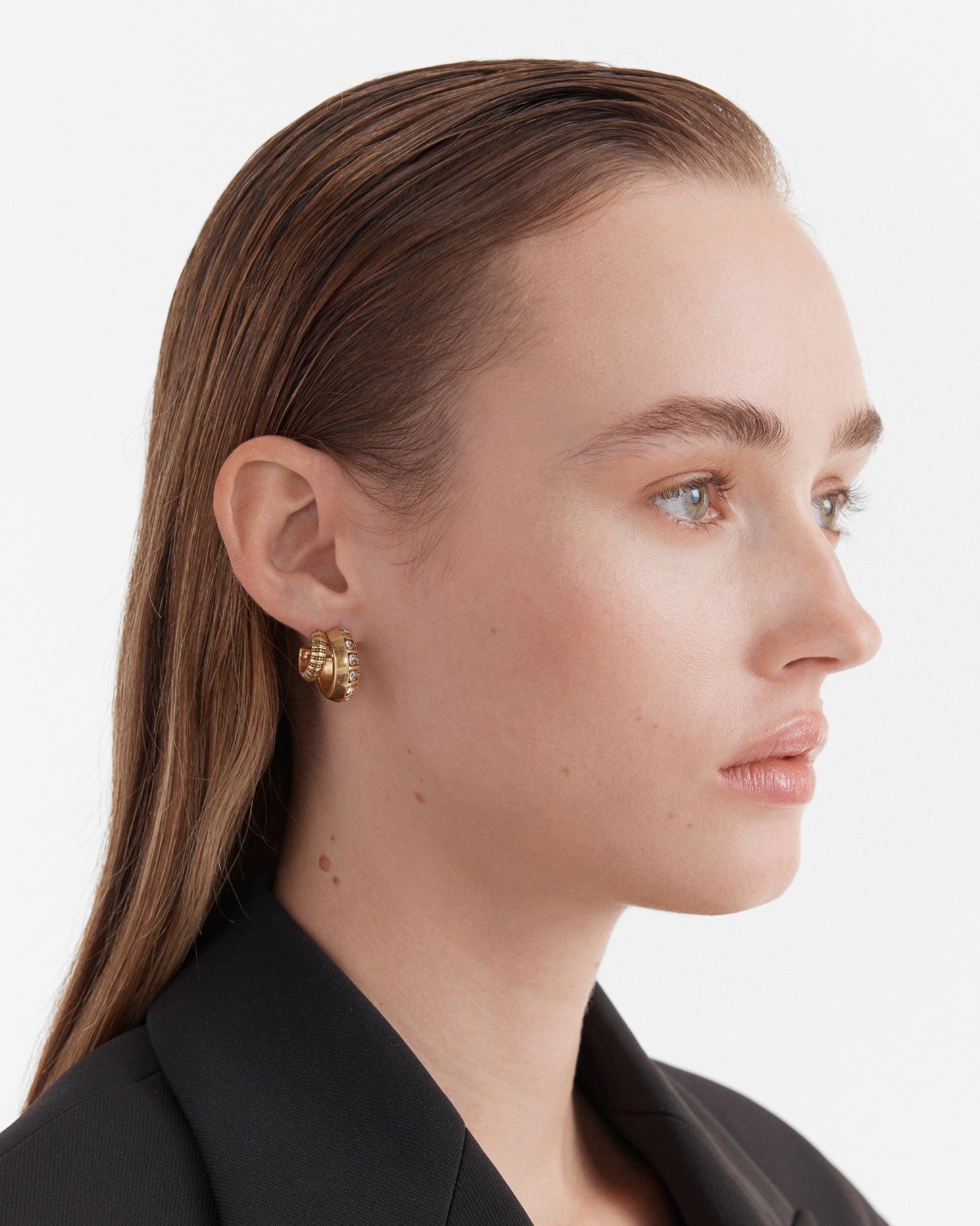 Melody Duo Hoop Earrings - Gold