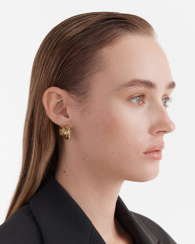 Melody Duo Hoop Earrings - Gold