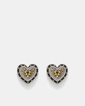 Heart Of Glass Stud Earring - Black