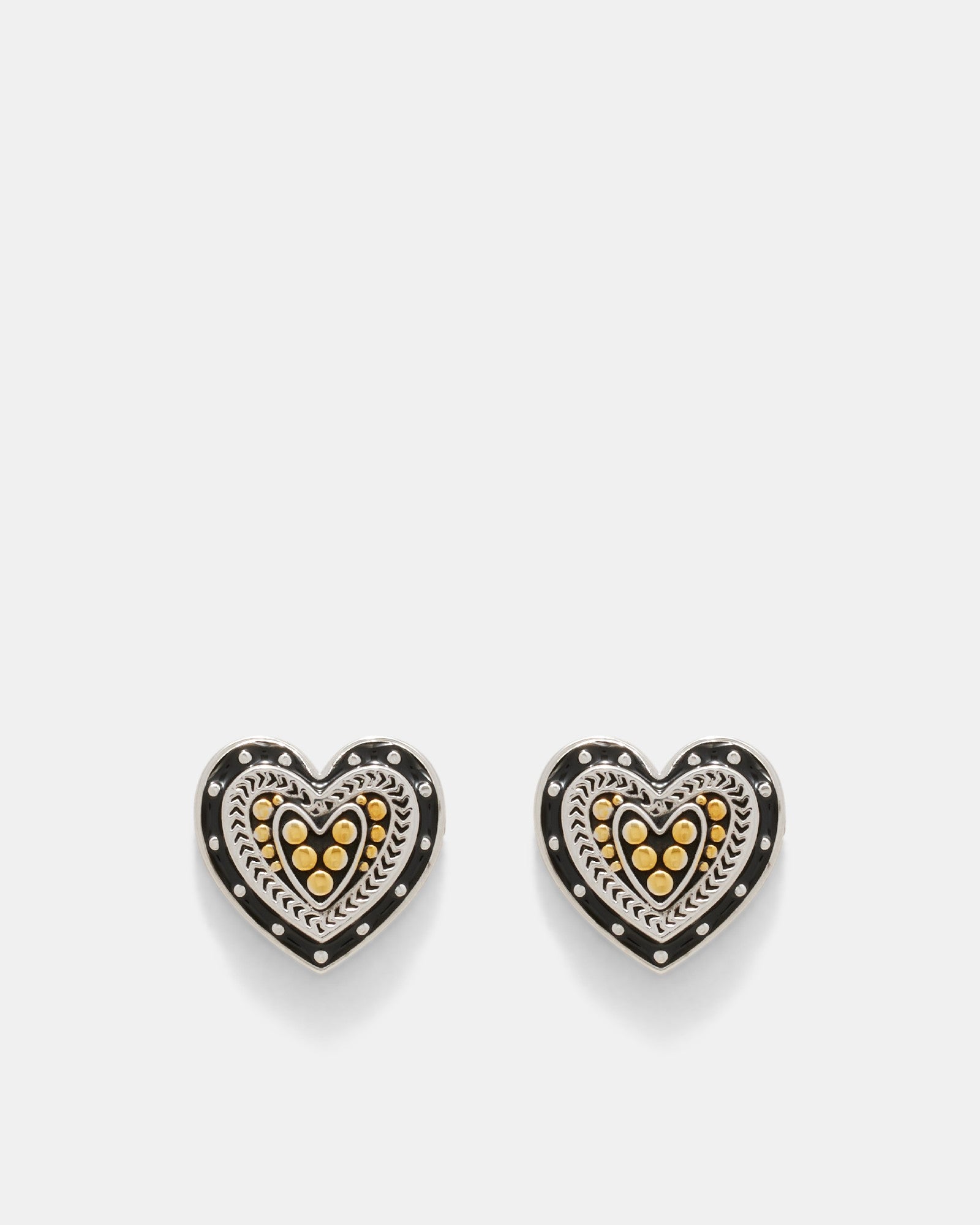 Heart Of Glass Stud Earring - Black