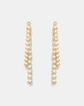 One Way Or Another Long Drop Earrings - Pearl