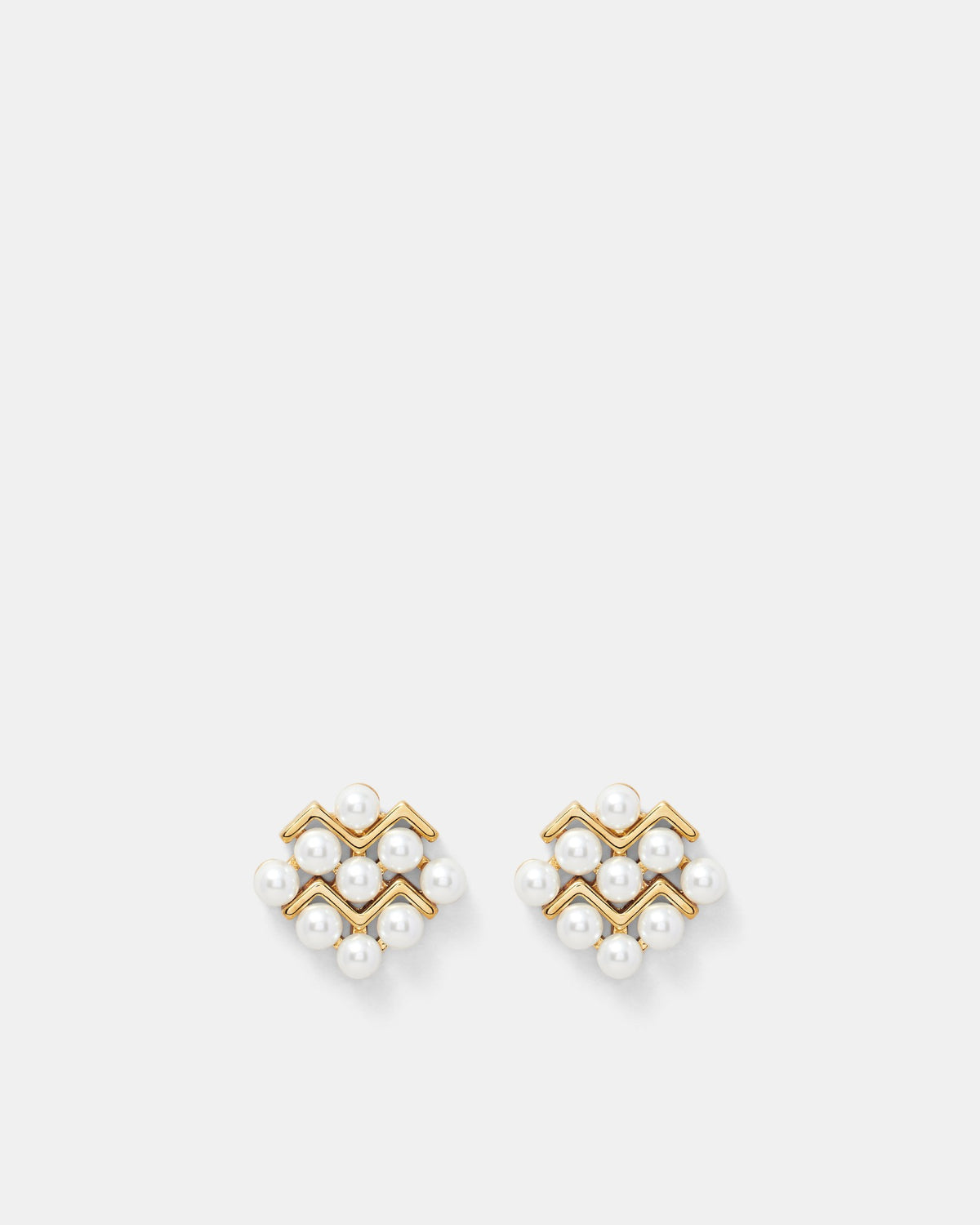 One Way Or Another Stud Earrings - Pearl