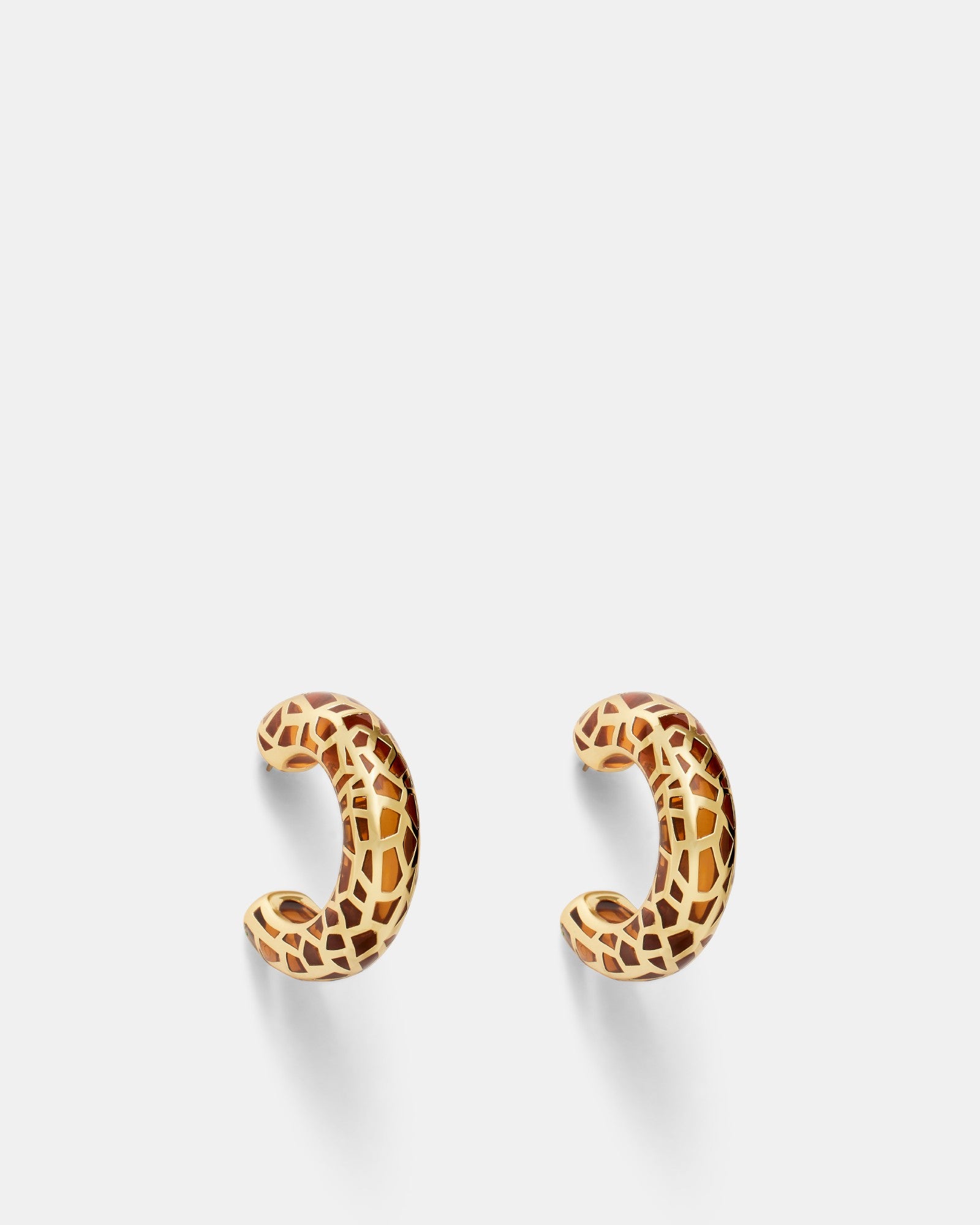 Wild Thing Hoop Earrings - Amber
