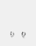 Lets Groove Hoop Earrings - Silver