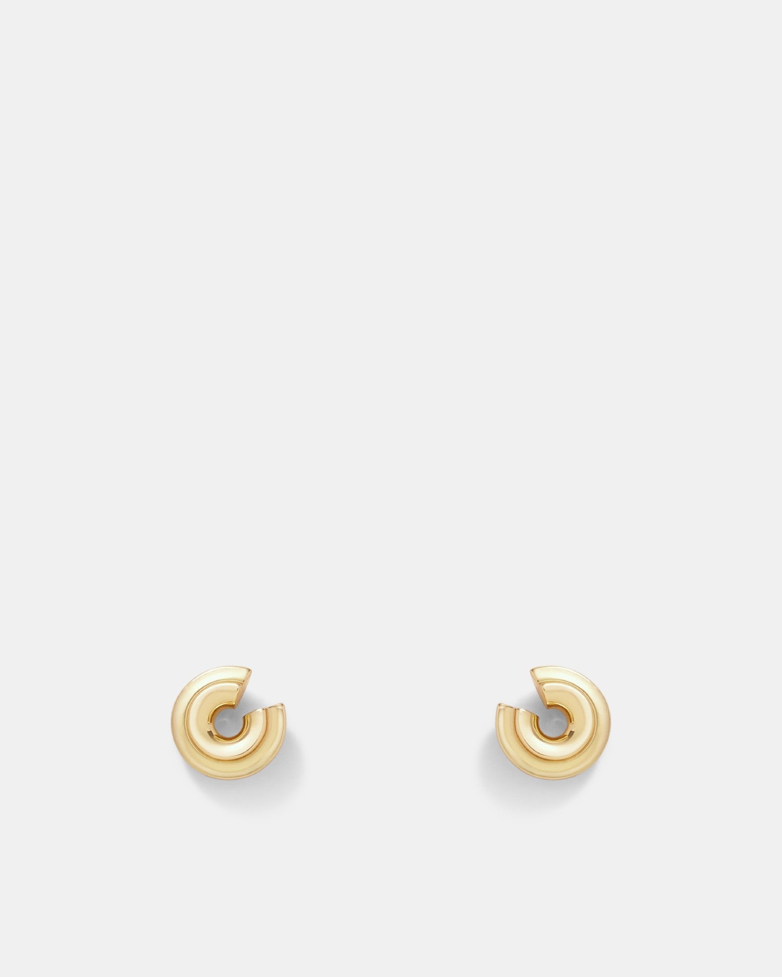 Lets Groove Stud Earrings - Gold