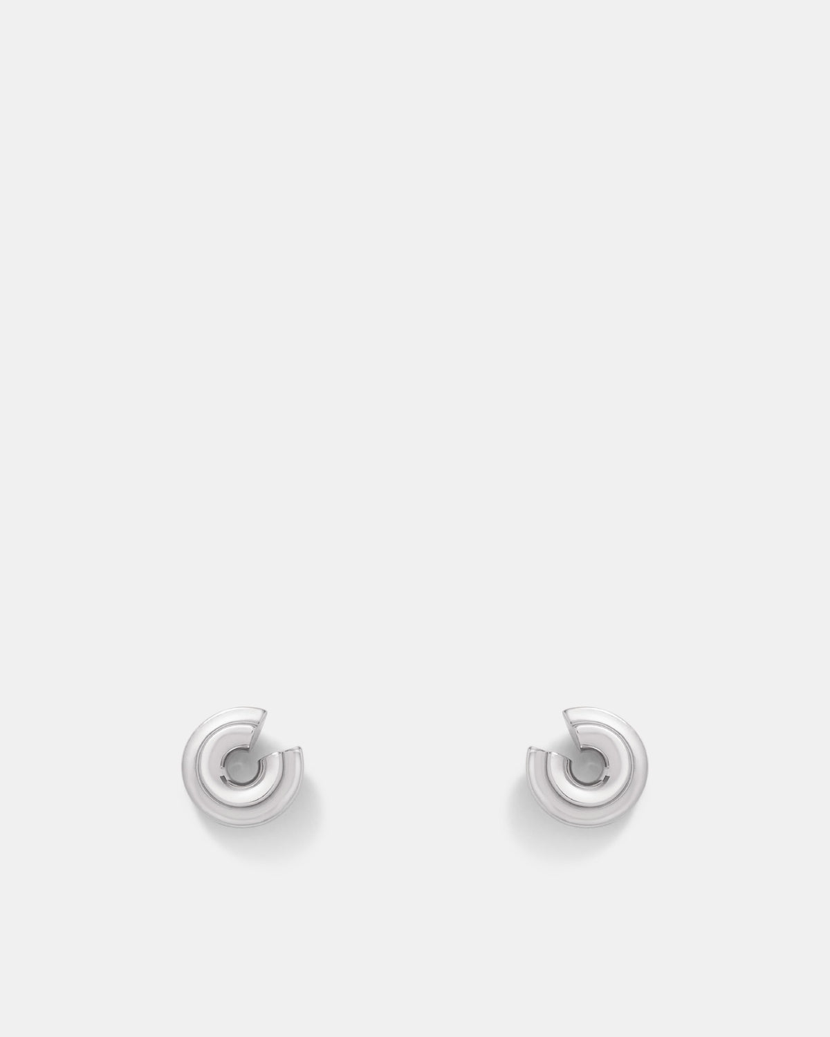 Lets Groove Stud Earrings - Silver